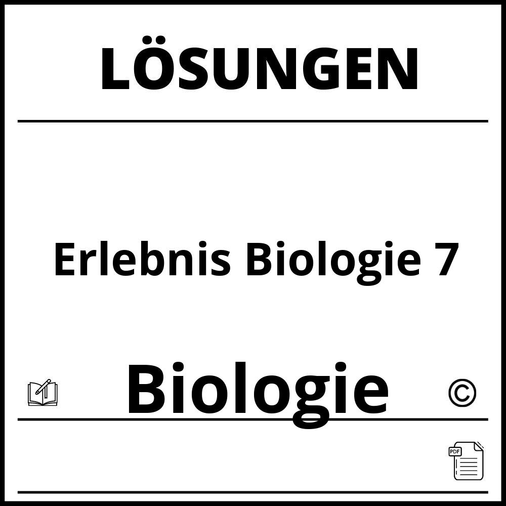 Erlebnis Biologie 7 Lösungen Pdf