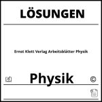 Ernst Klett Verlag Arbeitsblätter Physik Lösungen Pdf