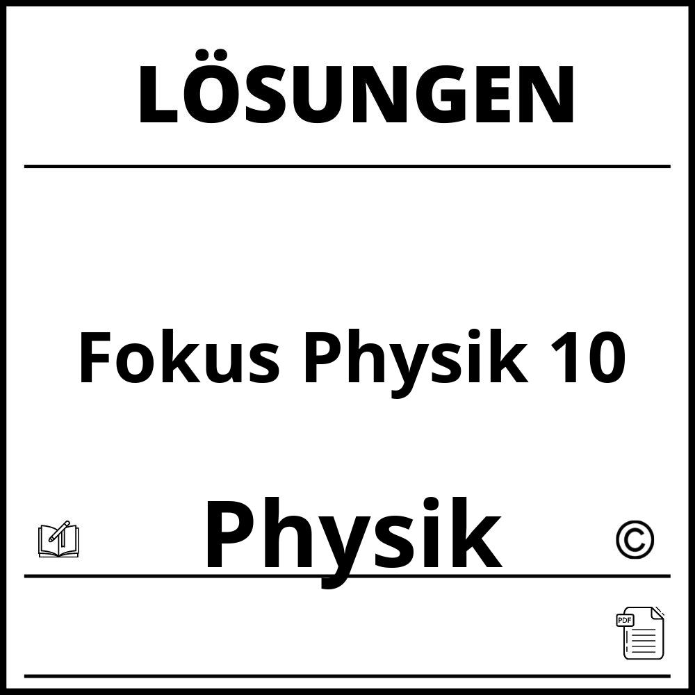 Fokus Physik 10 Lösungen Pdf