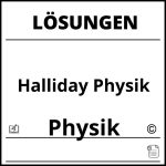 Halliday Physik Lösungen Pdf