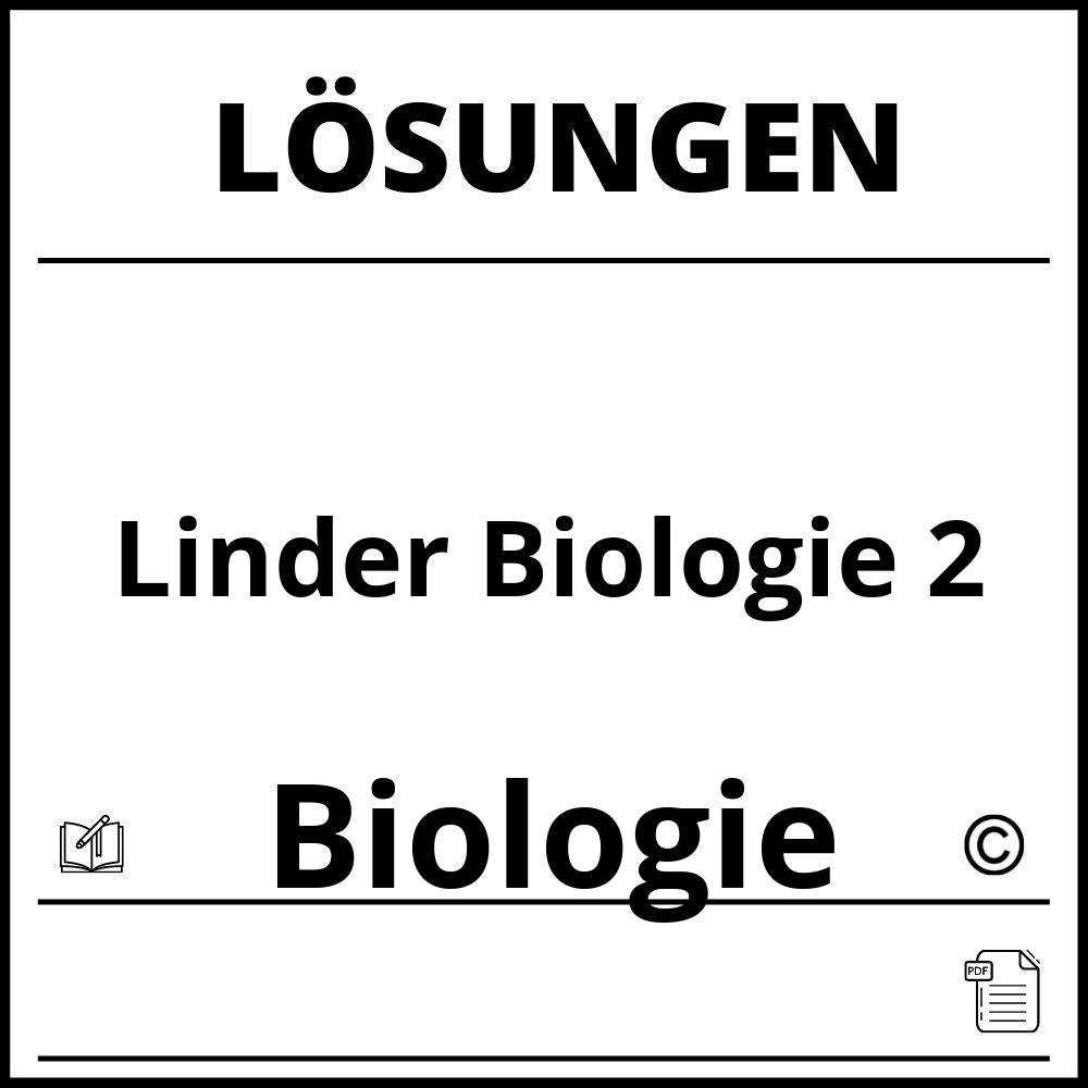 Linder Biologie 2 Lösungen Pdf