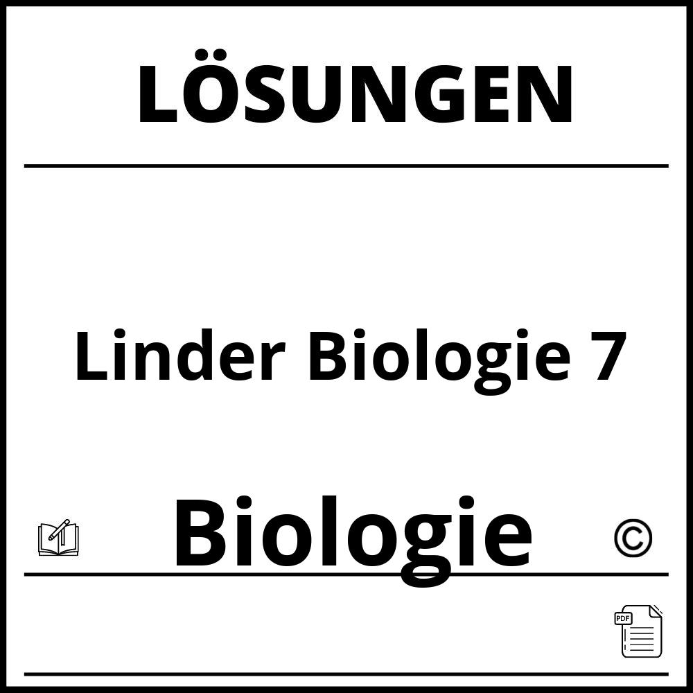 Linder Biologie 7 Lösungen Pdf